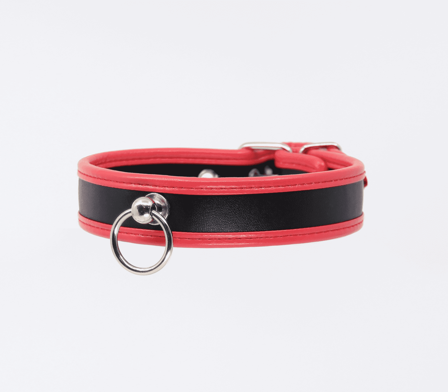 Berlin Baby Thin Padded Faux Leather Bondage Collar Collars and Leads