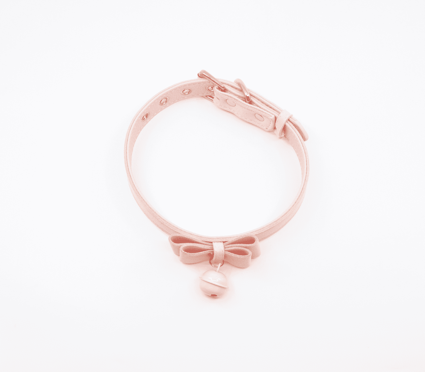 Berlin Baby Faux Suede Leather Bow Cat Bell Collar Collars and Leads