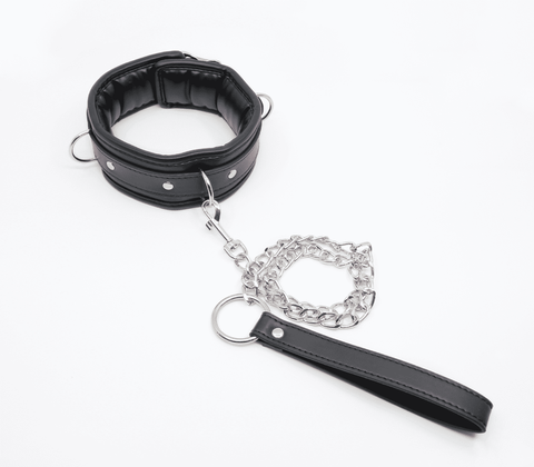 Berlin Baby Padded BDSM Collar With Lockable Buckle - Collars and Leads