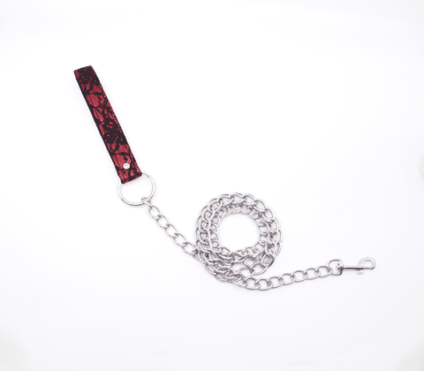 Berlin Baby Satin and Lace BDSM Play Collar - Collars and Leads