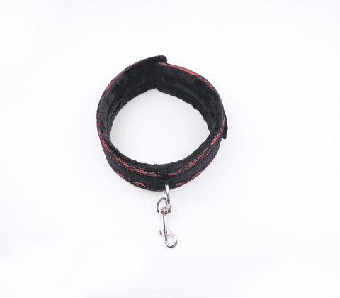 Berlin Baby Satin and Lace BDSM Play Collar - Collars and Leads