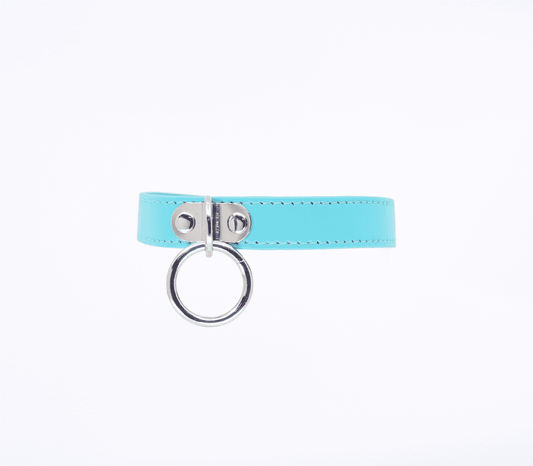 Berlin Baby PU BDSM Collar With Centre Ring - Collars and Leads