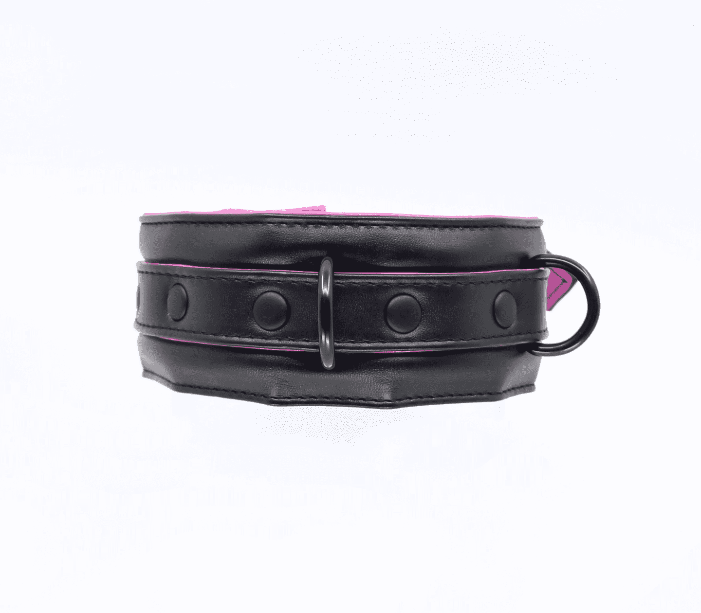 Berlin Baby Padded Faux Flat Leather BDSM Collar Collars and Leads