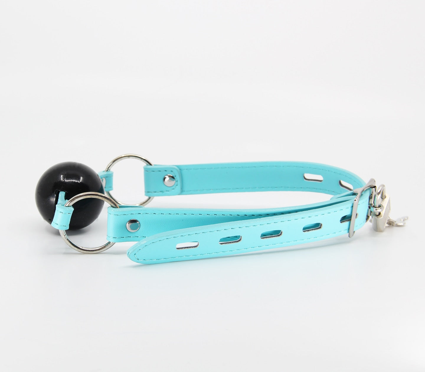 Berlin Baby Turquoise Faux Leather BDSM Gag Bondage Gags and Bits