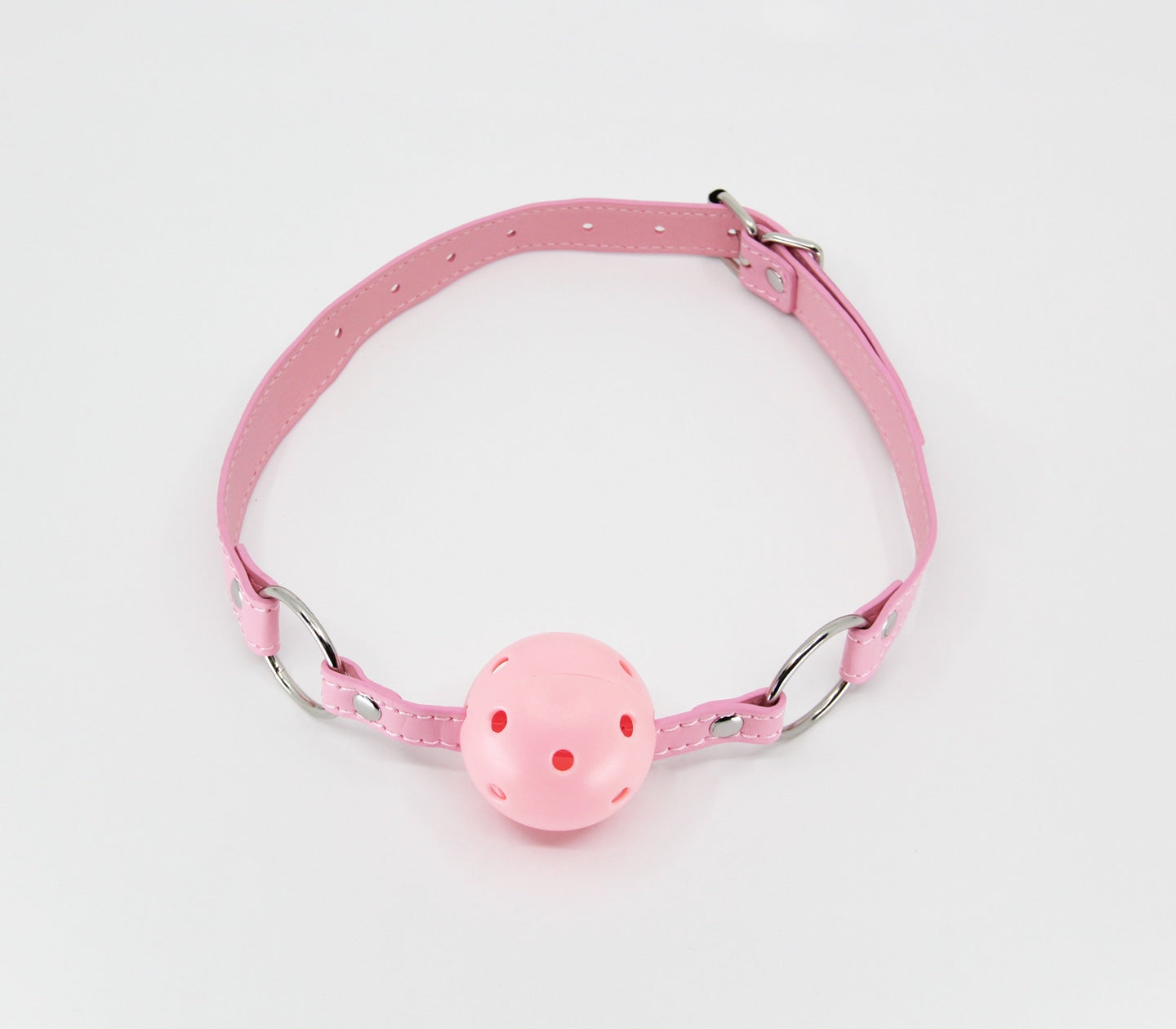 Berlin Baby Breathable Faux Leather Gag Baby Pink Bondage Gags and Bits