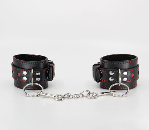 Berlin Baby Metallic Heart Bondage Wrist Cuffs - Cuffs And Restraints