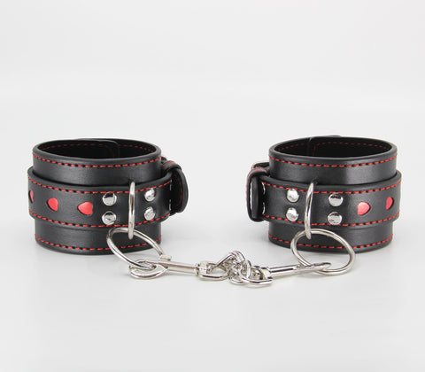 Berlin Baby Metallic Heart Bondage Wrist Cuffs - Cuffs And Restraints