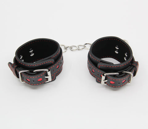 Berlin Baby Metallic Heart Bondage Wrist Cuffs - Cuffs And Restraints