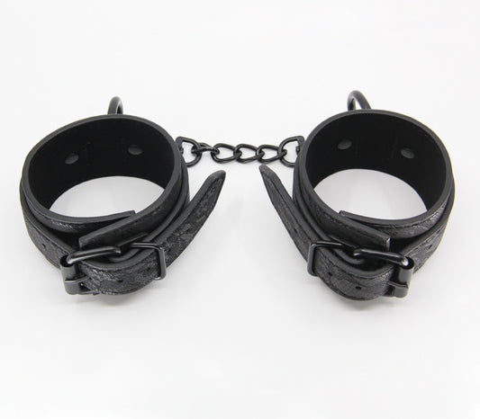 Berlin Baby Black Lace Printed Wrist Restraints Cuffs And Restraints