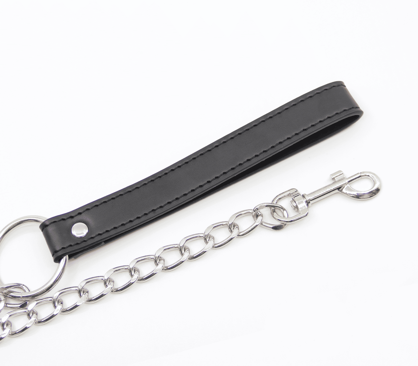 Berlin Baby Faux Leather Handle Chain Lead Collars and Leads