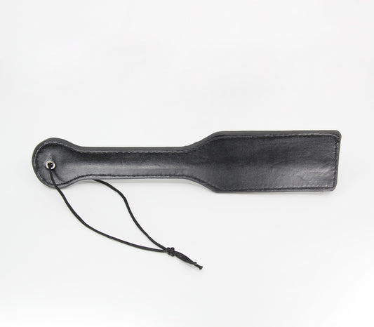 Berlin Baby Plain Black Faux Leather Paddle Default Title Paddles And Slappers