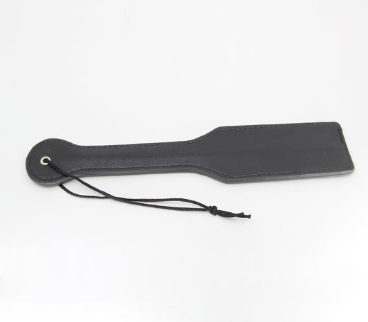 Berlin Baby Plain Black Faux Leather Paddle Paddles And Slappers