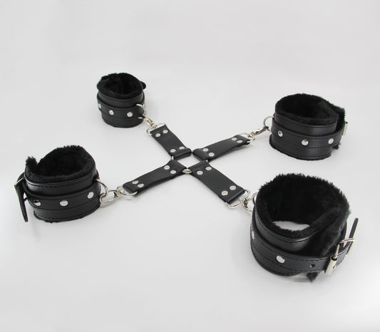 Berlin Baby Faux Fur Lined Hog Tie Shackle Default Title Cuffs And Restraints