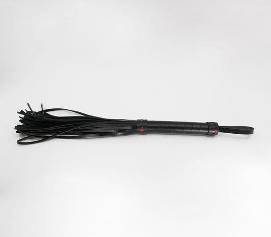 Berlin Baby Faux Leather Flogger With Heart Design - Whips And Crops