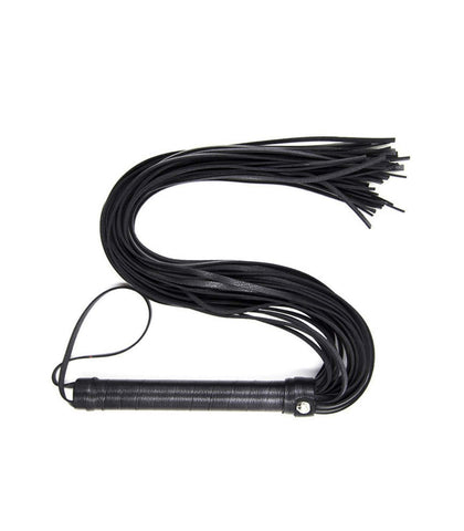 Berlin Baby Long Faux Leather Bondage Flogger - Whips And Crops