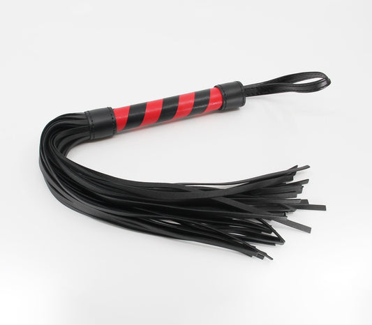 Berlin Baby Bladk and Red Striped BDSM Flogger Whips And Crops