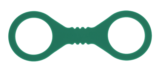 Sex & Mischief Indica Silicone Bondage Hand Cuffs Green Small Cuffs And Restraints