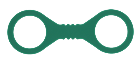 Sex & Mischief Indica Silicone Bondage Hand Cuffs Green - Cuffs And Restraints