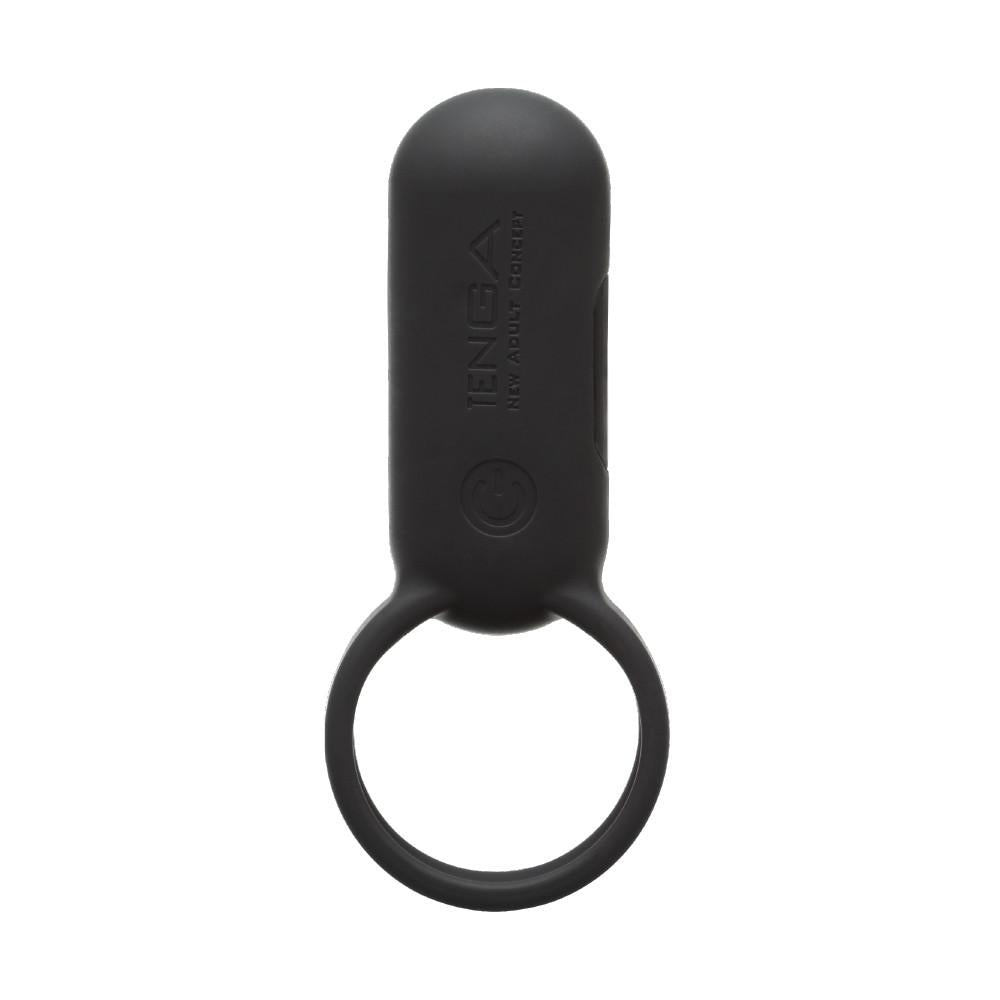 Tenga Smart Mens Pleasure Vibrating Cock Ring Black Vibrating Cock Rings