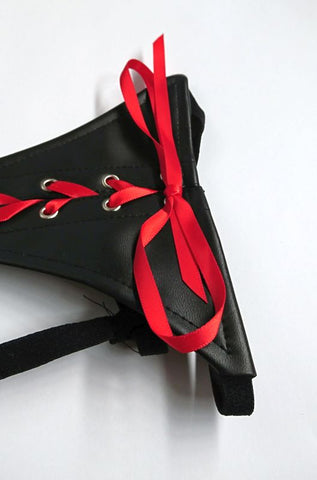 Sexy Panty With Red Silk Ties - Cuffs and Restraints