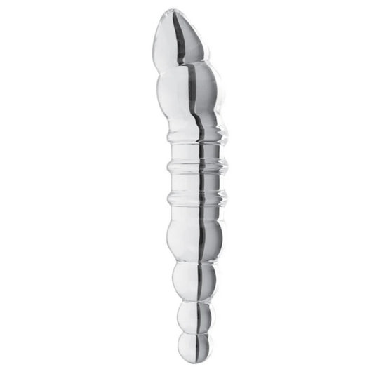 Sparkling Bliss - Borosilicate Glass Dual Dildo for Enchanced Sensations Double Ender