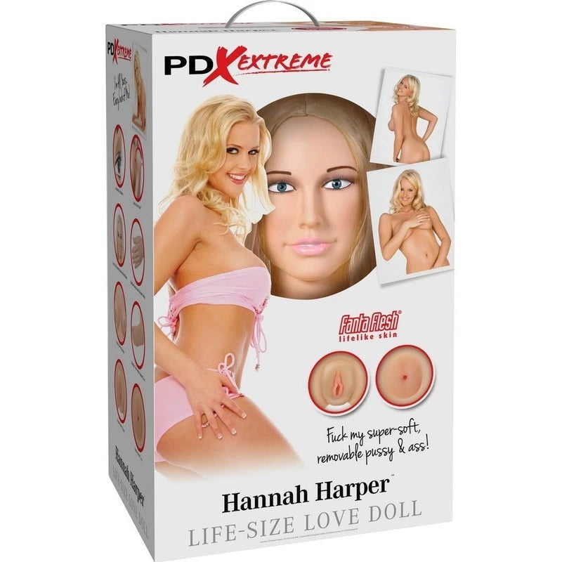 Pipedream Extreme Dollz Hannah Harper Life Size Sex Doll Masturbators and Strokers