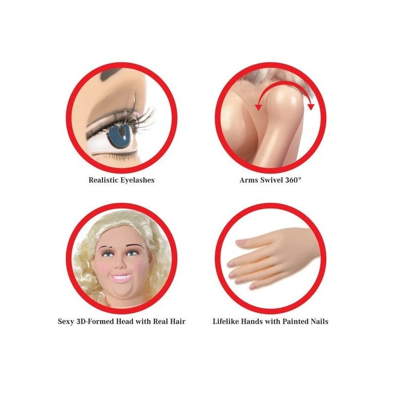 Pipedream Extreme Dollz Big Beautiful Becky Sex Doll Masturbators and Strokers