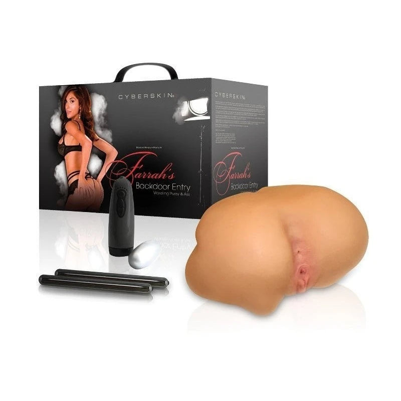 Farrah's Backdoor Entry Vibrating Pussy and Ass Realistic Butts And Vaginas
