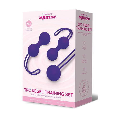 Bodywand Squeeze 3 Piece Weighted Kegel Ball Training Set - Love Eggs and Kegel Exercisers