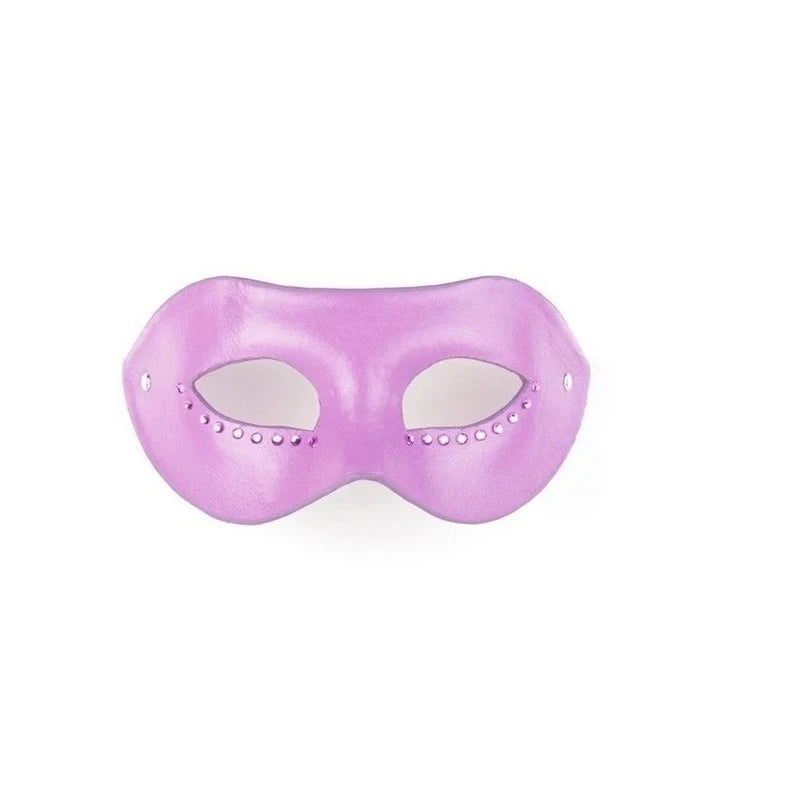 Shots Toys - Luxurious Leather Diamond Mask for Naughty Fun Butt Plugs