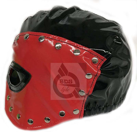 Bondora Studded Bondage Hood Faux Leather - Bondage Hoods