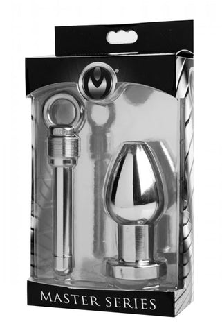 Arsenal Aluminum Tunnel Plug With Removable Core - Steel Sex Toys