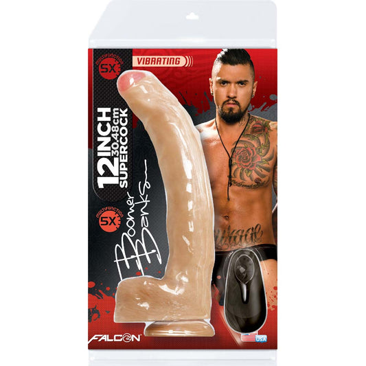 Falcon Super Cock Boomer Banks Vibrating - Realistic Dildos