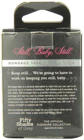 Still Baby Still Bondage Tape - Tripple Pack - Collars and Leads