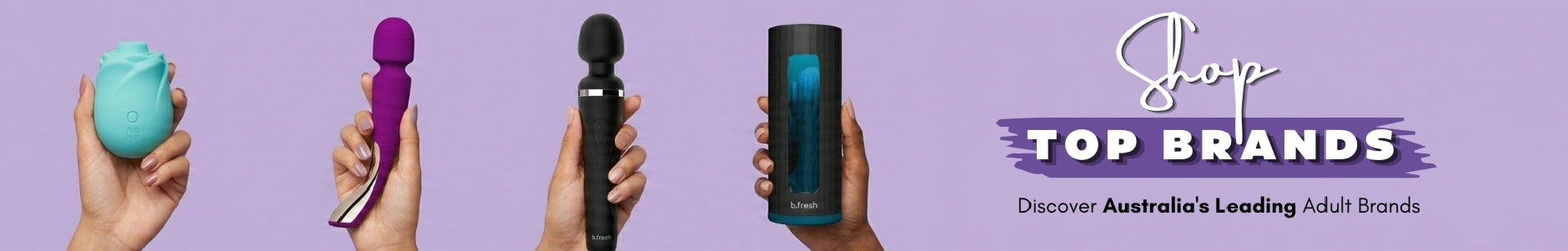 Browse leading adult toy brands available at Adultsmart