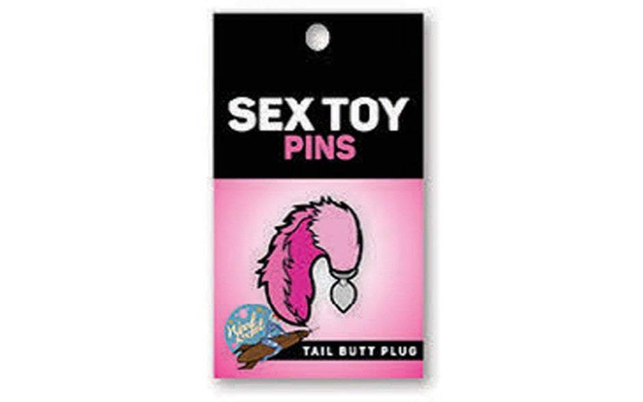 Wood Rocket Sexy Party Tail Butt Plug Enamel Pin - Party Gifts and Novelties