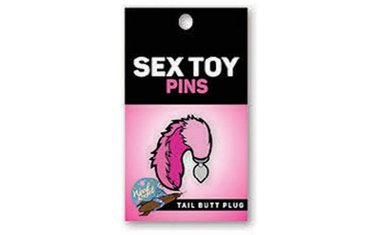 Wood Rocket Sexy Party Tail Butt Plug Enamel Pin Pink Party Gifts and Novelties