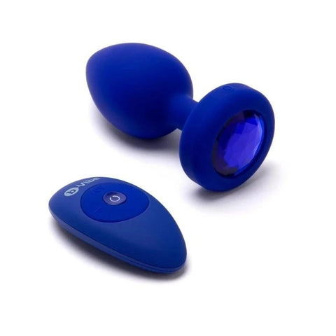 B-Vibe Vibrating Jewel Plug - Pleasure and Comfort in a Stylish Design - Butt Plugs