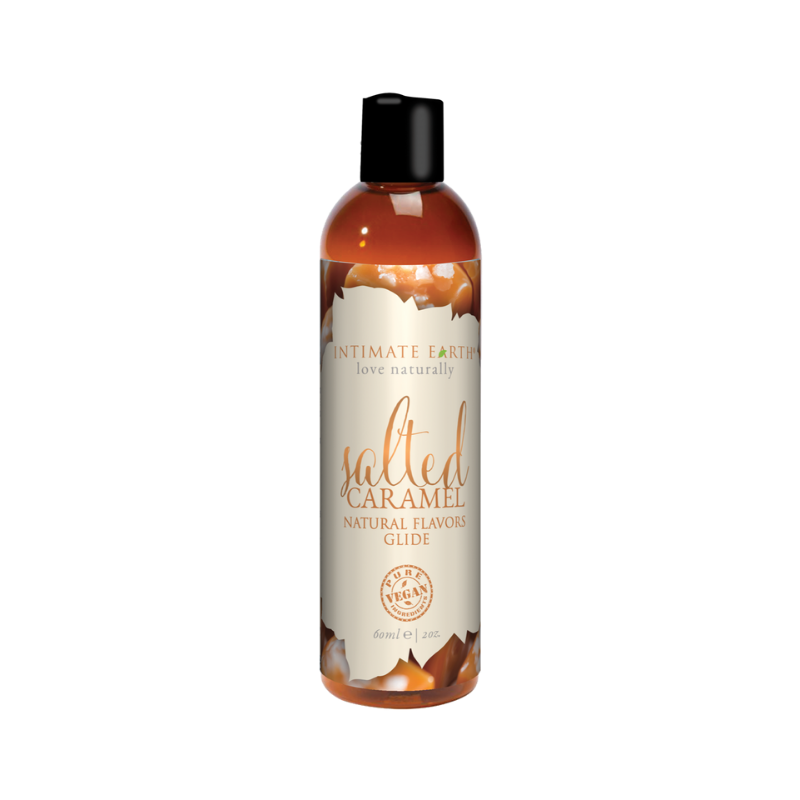 Intimate Earth Salted Caramel Natural Flavors Glide 60ml Water Based Lubes