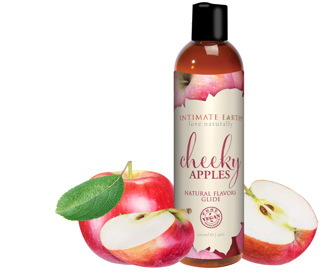 Intimate Earth Cheeky Apples Natural Flavors Glide 120ml Water Based Lubes