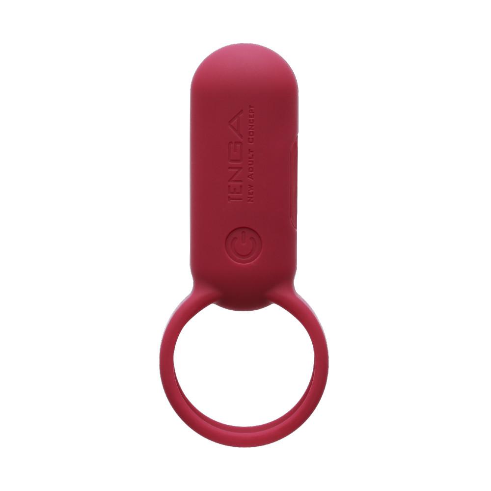 Tenga Smart Mens Pleasure Vibrating Cock Ring Carmine Vibrating Cock Rings