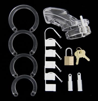 Cb-3000 Chastity Cock Cage Kit - Clear Male Chastity