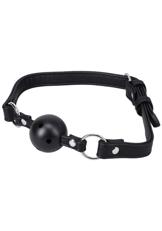 Doc Johnson BDM Play Began Leather Ball Gag In A Bag Bondage Gags and Bits