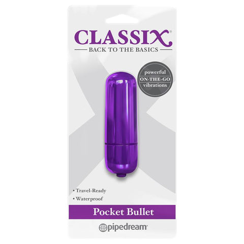 Pipedream Classix Vibrating Pocket Bullet Massager - Bullet Vibrators