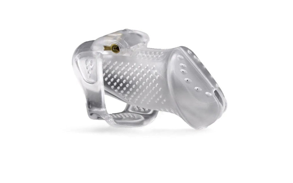 Brutus Airmesh Comfortable Male Chastity Cage Clear Male Chastity