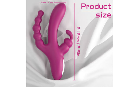S-Hande Joker Triple Ecstasy Couples Vibrator - Rabbit Vibrators
