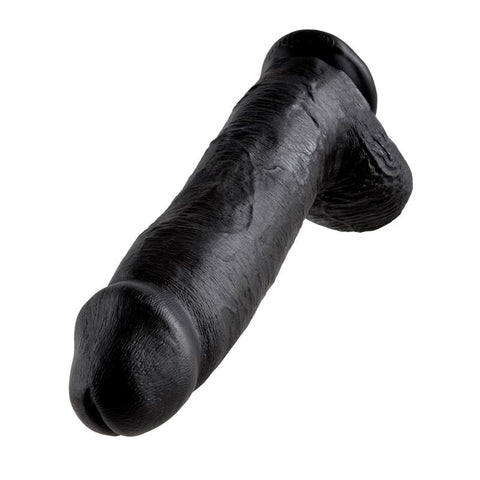 King Cock 12 Inch Suction Cup Realistic Dildo with Balls - Realistic Dildos