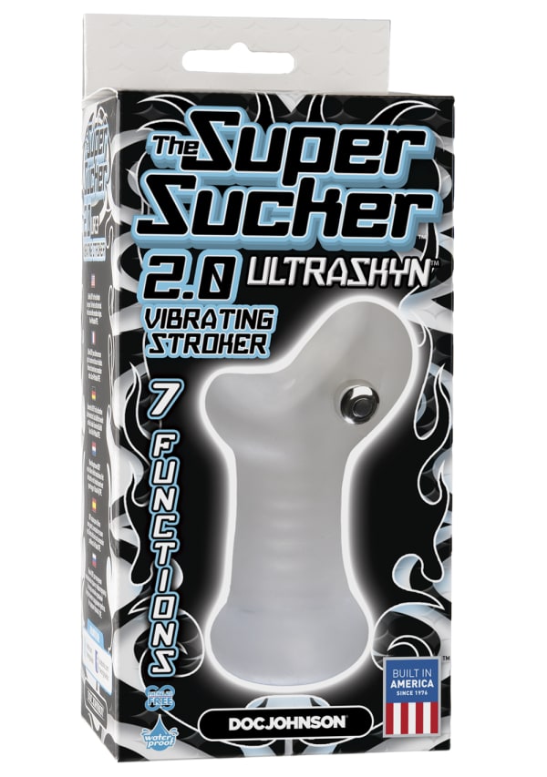 Doc Johnson UR3 Super Sucker 2.0 Vibrating Male Stroker Masturbators and Strokers