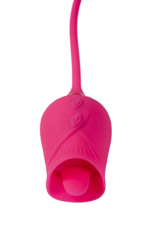 Cousins Group Pink Pussycat Licking Rose Clitoral Vibe - Clit Ticklers and Pulsators