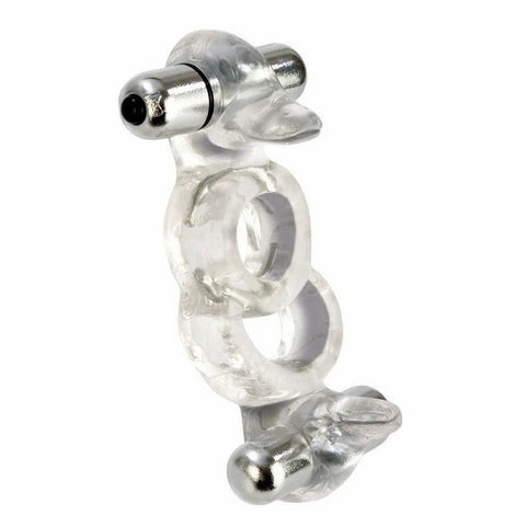 CalExotics Support Plus Vibrating 4 Way Penis Arouser - Cock Rings